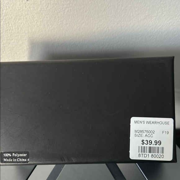 Pronto Uomo Sparkling Black Bow Tie - Picture 2 of 2